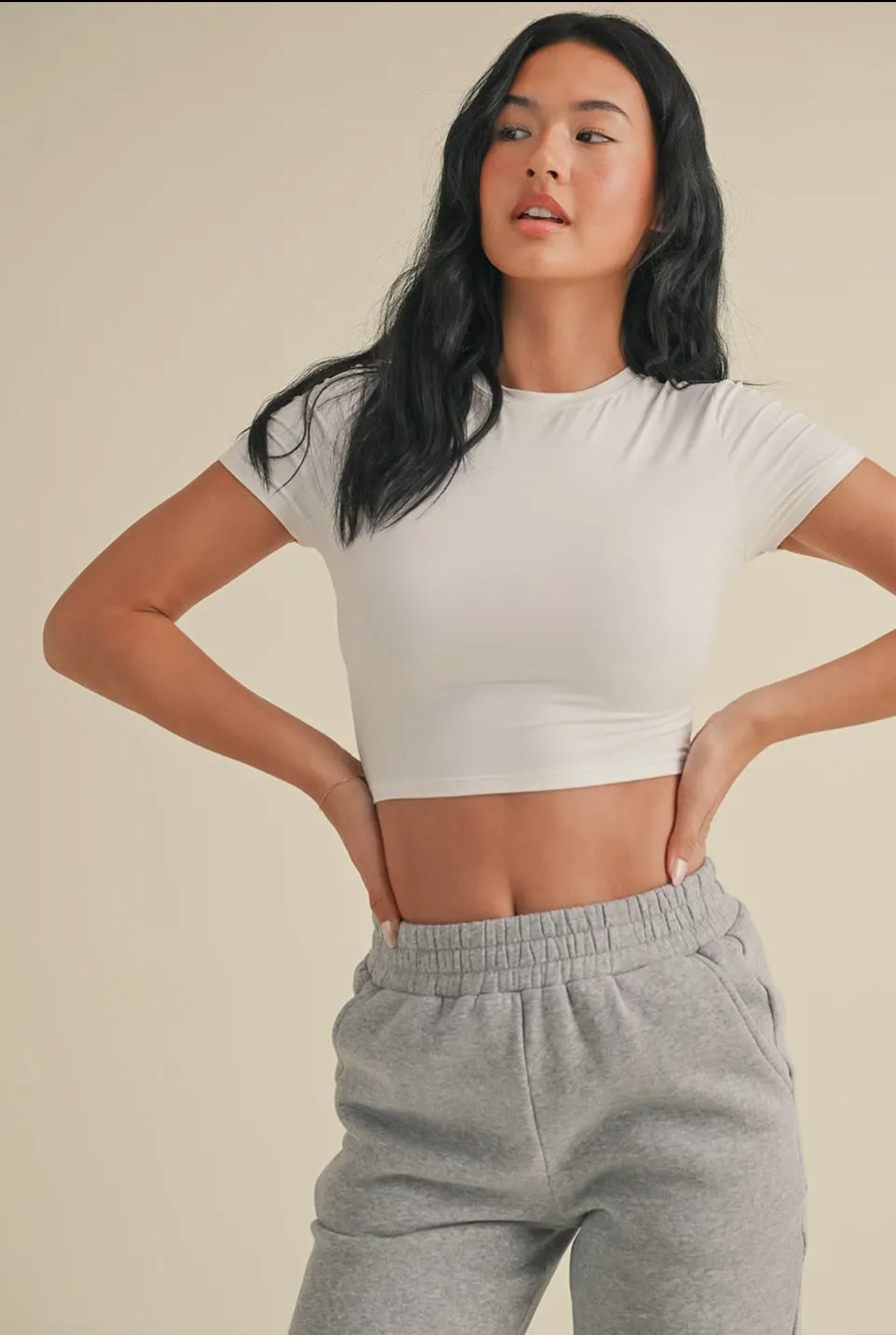 White Baby Tee