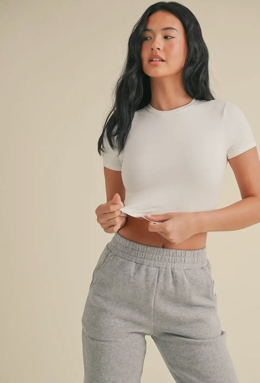 White Baby Tee