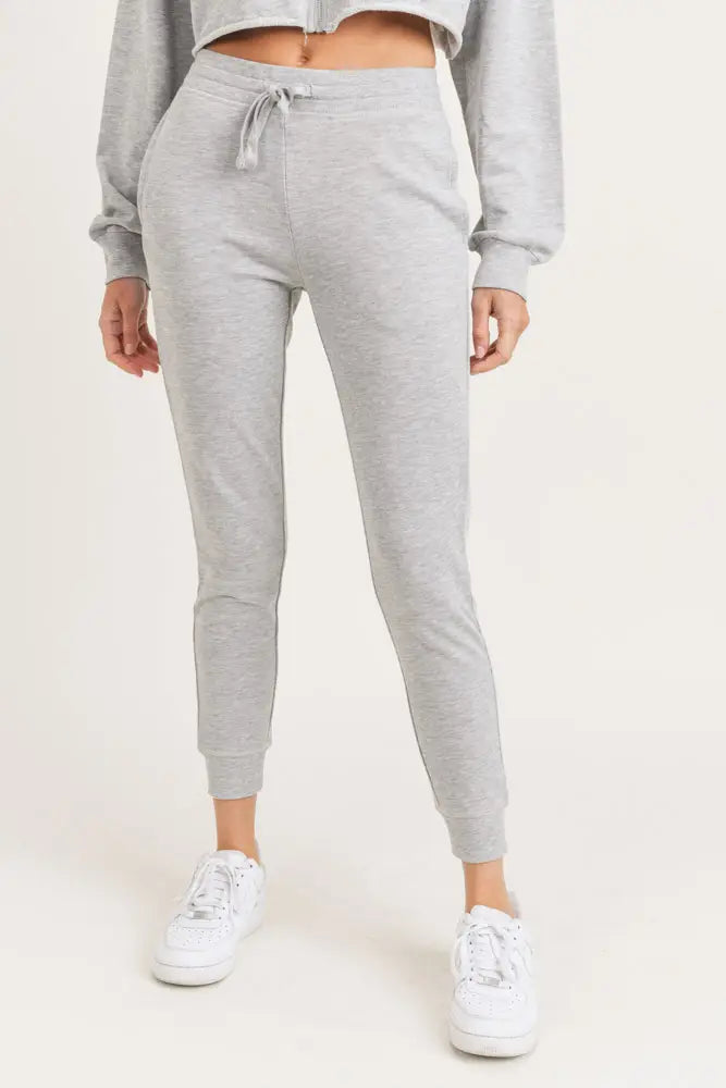 Comfy Chic Joggers Heather Grey